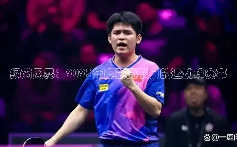 绿茵风暴：2023年度最受瞩目的运动球赛事